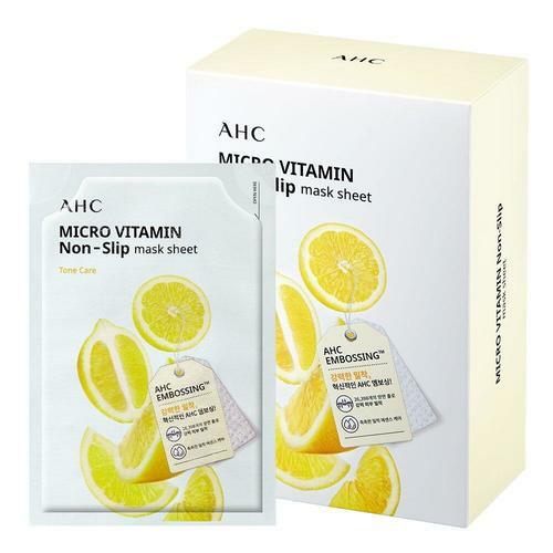 Micro Vitamin Non-Slip Mask Sheet 10 Sheets by AHC at GWENCHANDA Korean Cosmetics Shop - 1